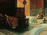 Henry Siddons Mowbray Harem Scene painting
